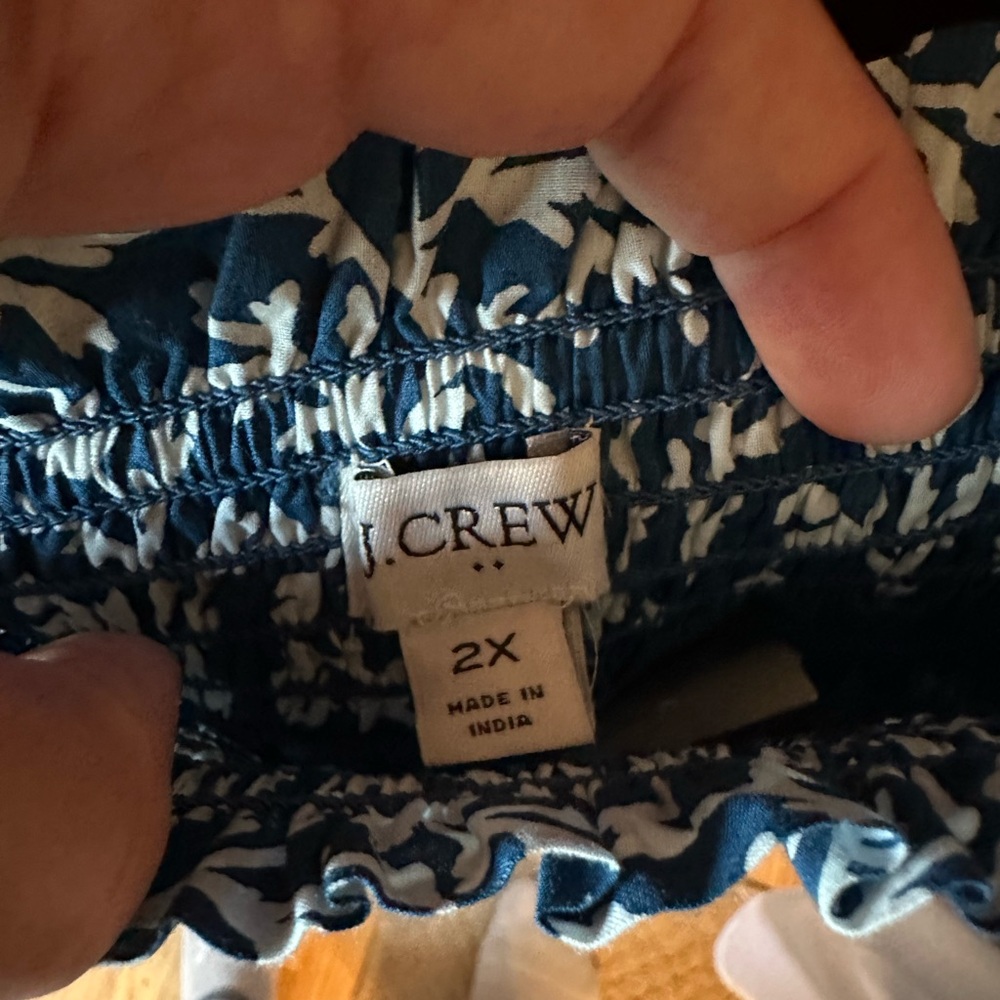 J. Crew Blue and White Bubble Mini Skirt - Picture 6 of 7